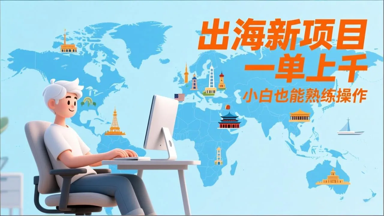 出海新项目,一单上千,小白也能熟练操作-续财库