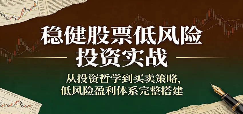 稳健股票低风险投资实战:从投资哲学到买卖策略,低风险盈利体系完整搭建-续财库