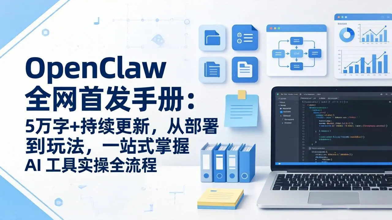 OpenClaw 全网首发手册：5万字+持续更新，从部署到玩法，一站式掌握 AI 工具实操全流程-续财库
