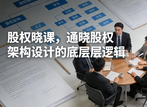 股权晓课,通晓股权架构设计的底层逻辑-续财库