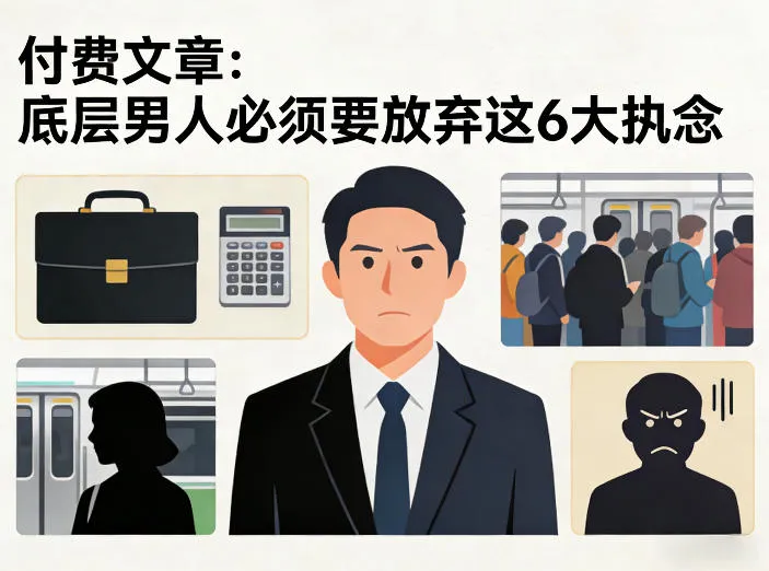 付费文章：底层男人必须要放弃这6大执念-续财库