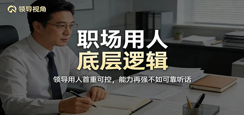 公众号付费文章:职场用人底层逻辑,领导用人首重可控,能力再强不如可靠听话-续财库