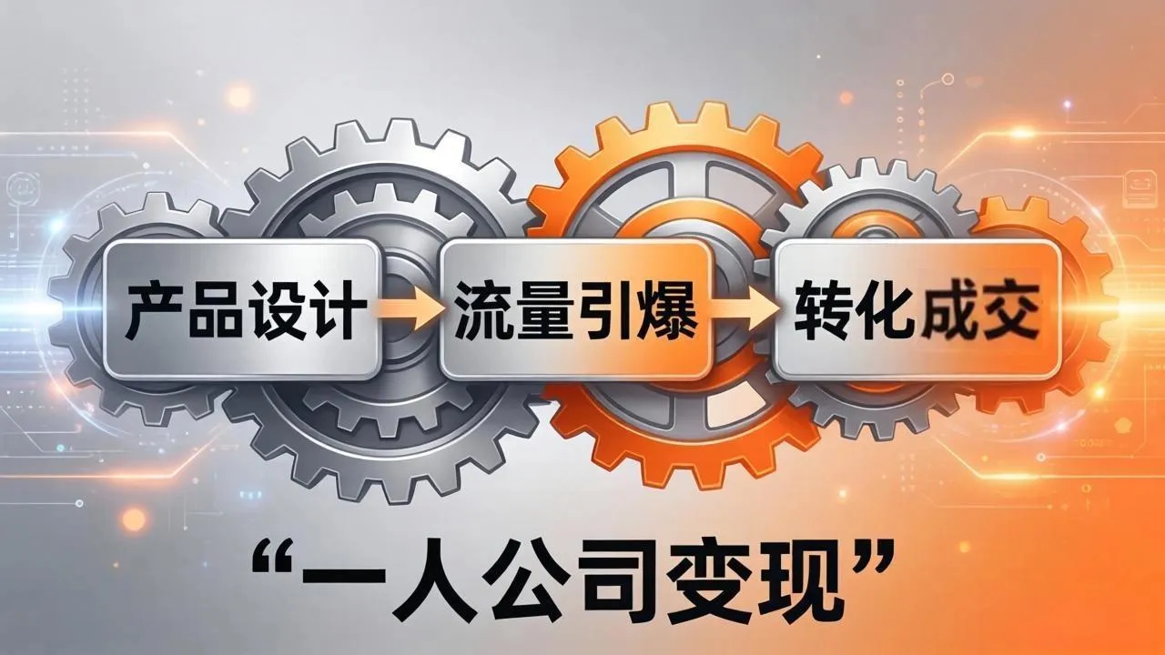 一人公司变现全攻略:产品设计+流量引爆+转化成交,打造不受年龄限制的长期事业-续财库