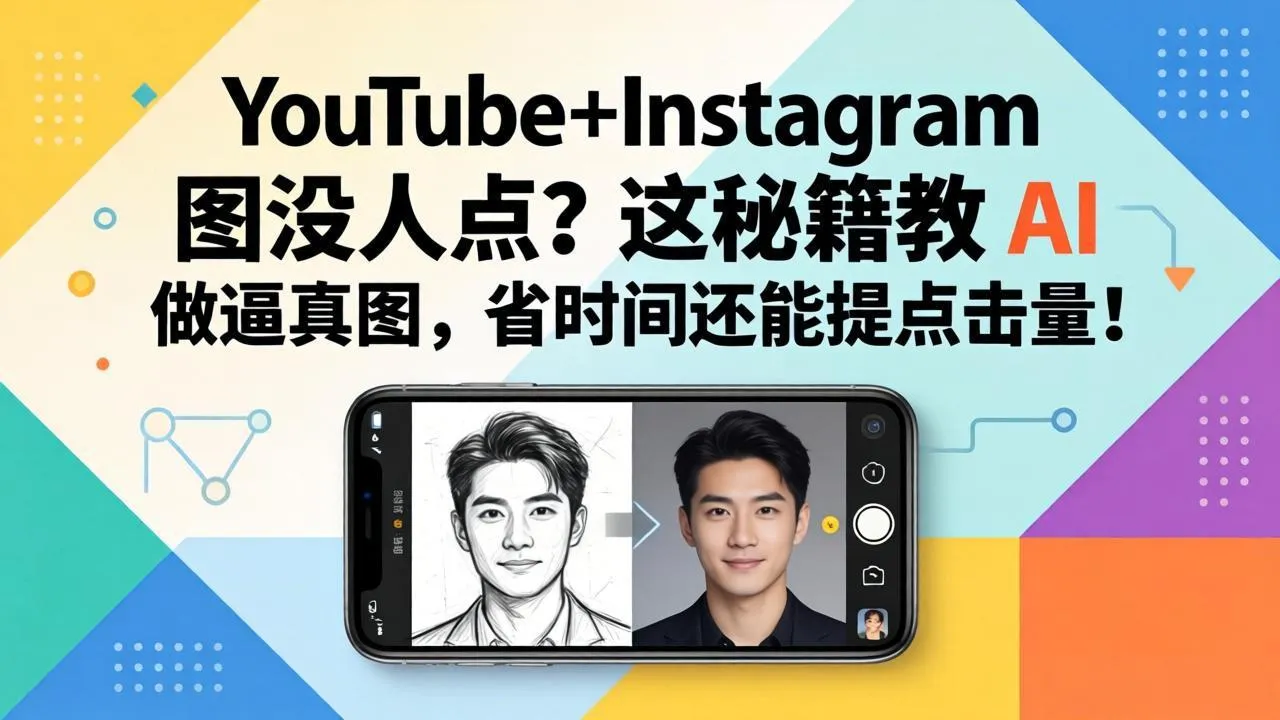 YouTube+Instagram图没人点?这秘籍教 AI 做逼真图,省时间还能提点击量-续财库