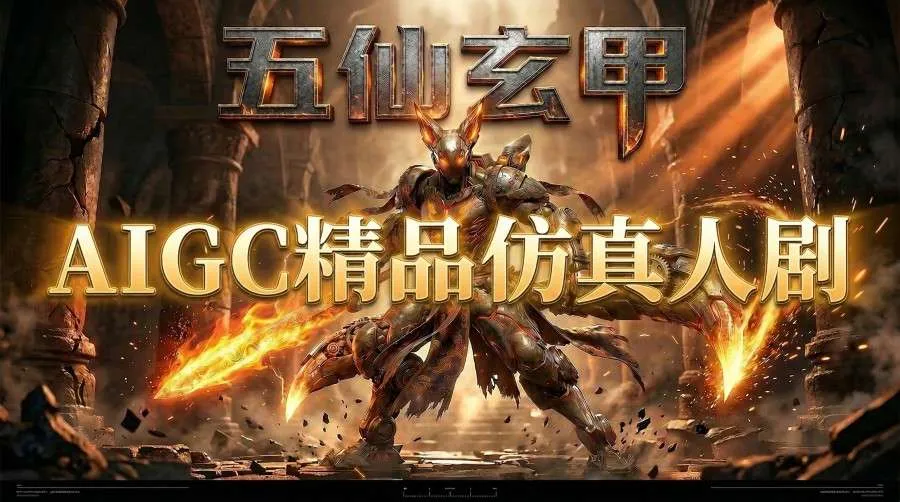 AIGC精品仿真人短剧教学,以五仙玄甲风为例展示保姆级实操教学-续财库