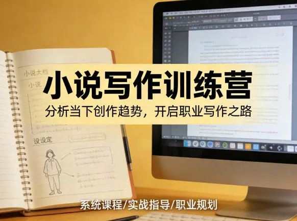 小说加写作训练营，带你分析如何在当下脱颖而出，开启你的职业创作之路-续财库