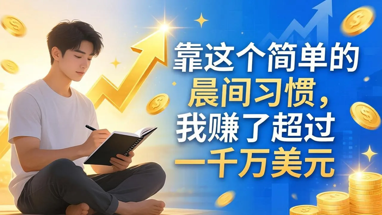付费文章：靠这个简单的晨间习惯，我赚了超过一千万美元-续财库