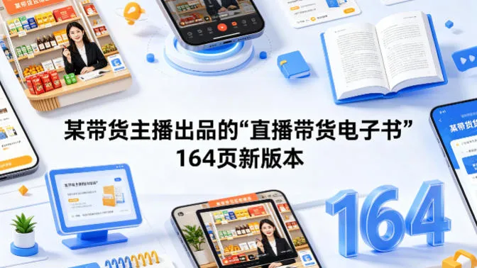 某带货主播出品的《直播带货电子书》164页新版本-续财库