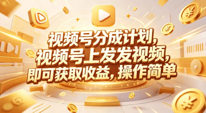 视频号分成计划，599元众筹的Red团队课程，视频号上发发视频，即可获取收益，操作简单-续财库