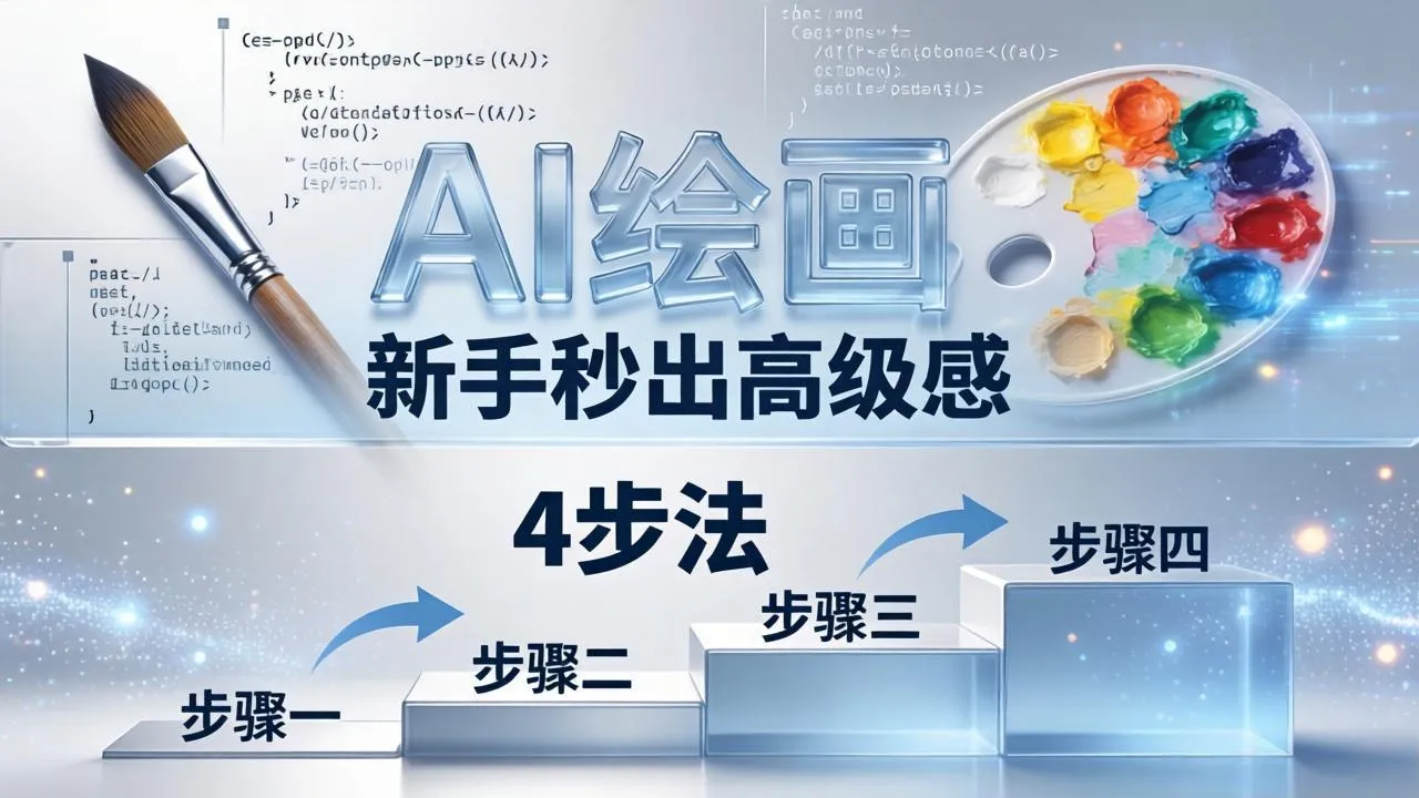 AI绘画入门别再硬磕了！即梦4步法：万能提示词公式+BRTR框架，新手秒出高级感-续财库