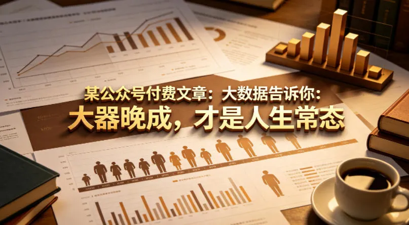 某公众号付费文章:大数据告诉你:大器晚成,才是人生常态-续财库