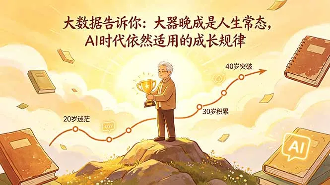 付费文章：大数据告诉你：大器晚成是人生常态，AI 时代依然适用的成长规律-续财库