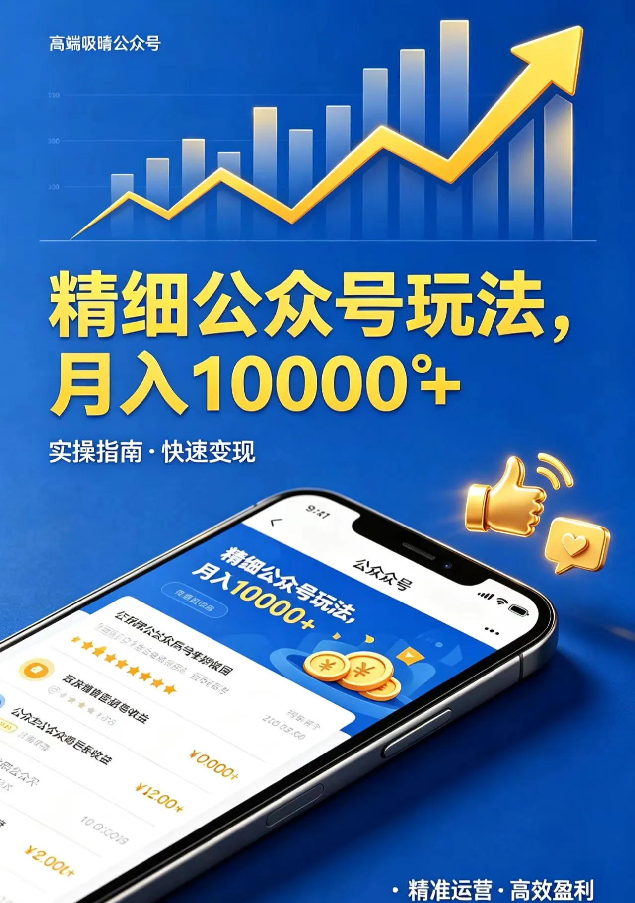精细公众号玩法,月入10000+,实操指南,快速变现-续财库