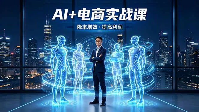 AI+电商实战课，1人+N个AI 智能体，把SOP变AI员工，实现降本增效提高利润-续财库