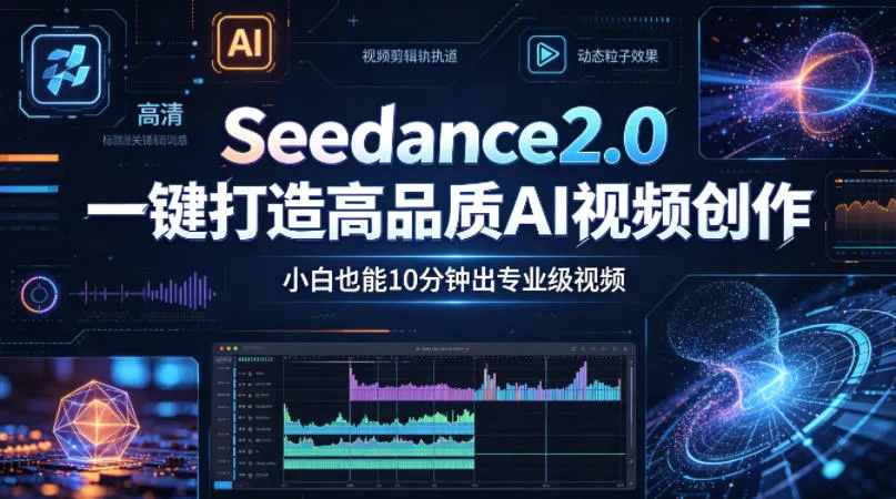 Seedance2.0一键打造高品质AI视频创作，小白也能10分钟出专业级视频-续财库