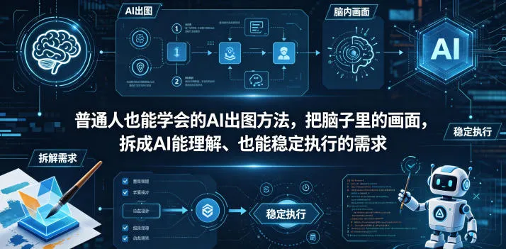 普通⼈也能学会的AI出图⽅法,把脑子里的画面,拆成AI能理解、也能稳定执行的需求【文档】-续财库