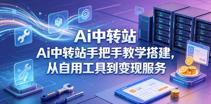 Ai中转站手把手教学搭建，从自用工具到变现服务-续财库
