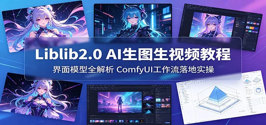 Liblib2.0 AI生图生视频教程：界面模型全解析，ComfyUI工作流落地实操-续财库