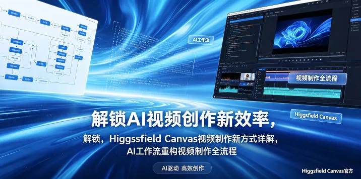 解锁AI视频创作新效率，Higgsfield Canvas视频制作新方式详解，AI工作流重构视频制作全流程-续财库
