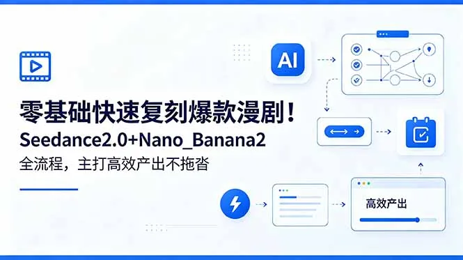 零基础快速复刻爆款漫剧!Seedance2.0+Nano_Banana2全流程,主打高效产出不拖沓-续财库