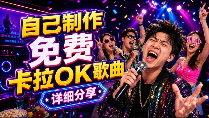 零基础AI制作免费卡拉OK视频教程，从歌曲生成、音轨分离到字幕制作、视频导出，手把手教学-续财库