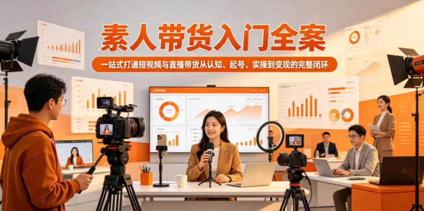 素人带货入门全案,一站式打通短视频与直播带货从认知、起号、实操到变现的完整闭环-续财库