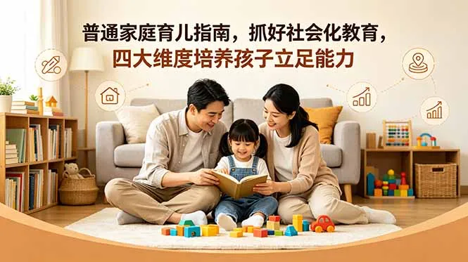 付费文章：普通家庭育儿指南，抓好社会化教育，四大维度培养孩子立足能力-续财库