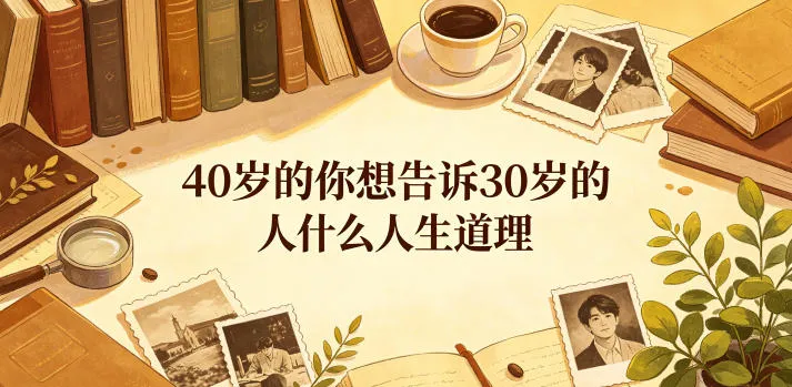 公众号付费文章：40岁的你想告诉30岁的人什么人生道理？-续财库