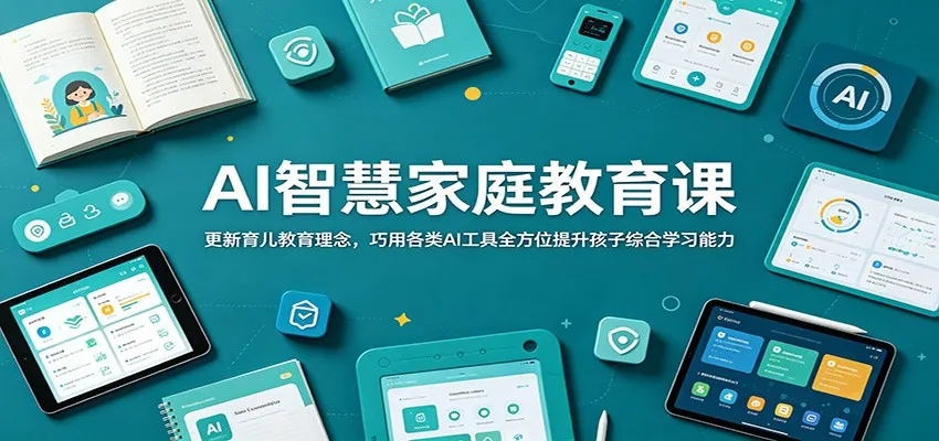 AI智慧家庭教育课：更新育儿教育理念，巧用各类AI工具全方位提升孩子综合学习能力-续财库