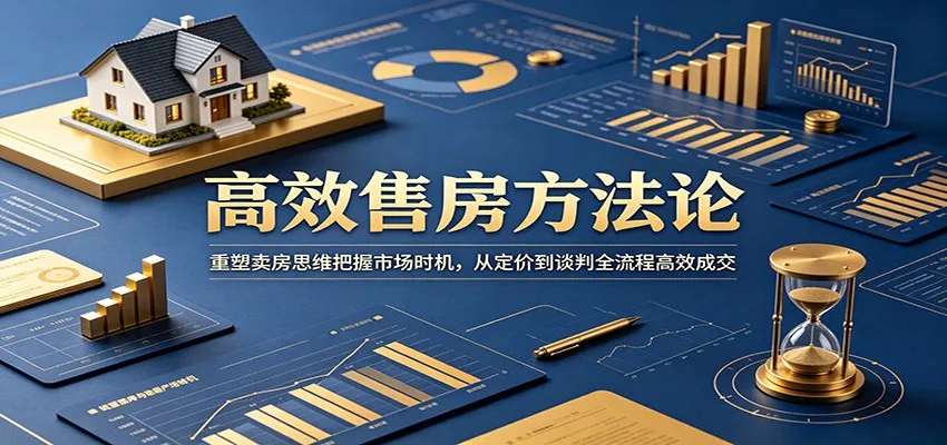 高效售房方法论：重塑卖房思维把握市场时机，从定价到谈判全流程高效成交-续财库
