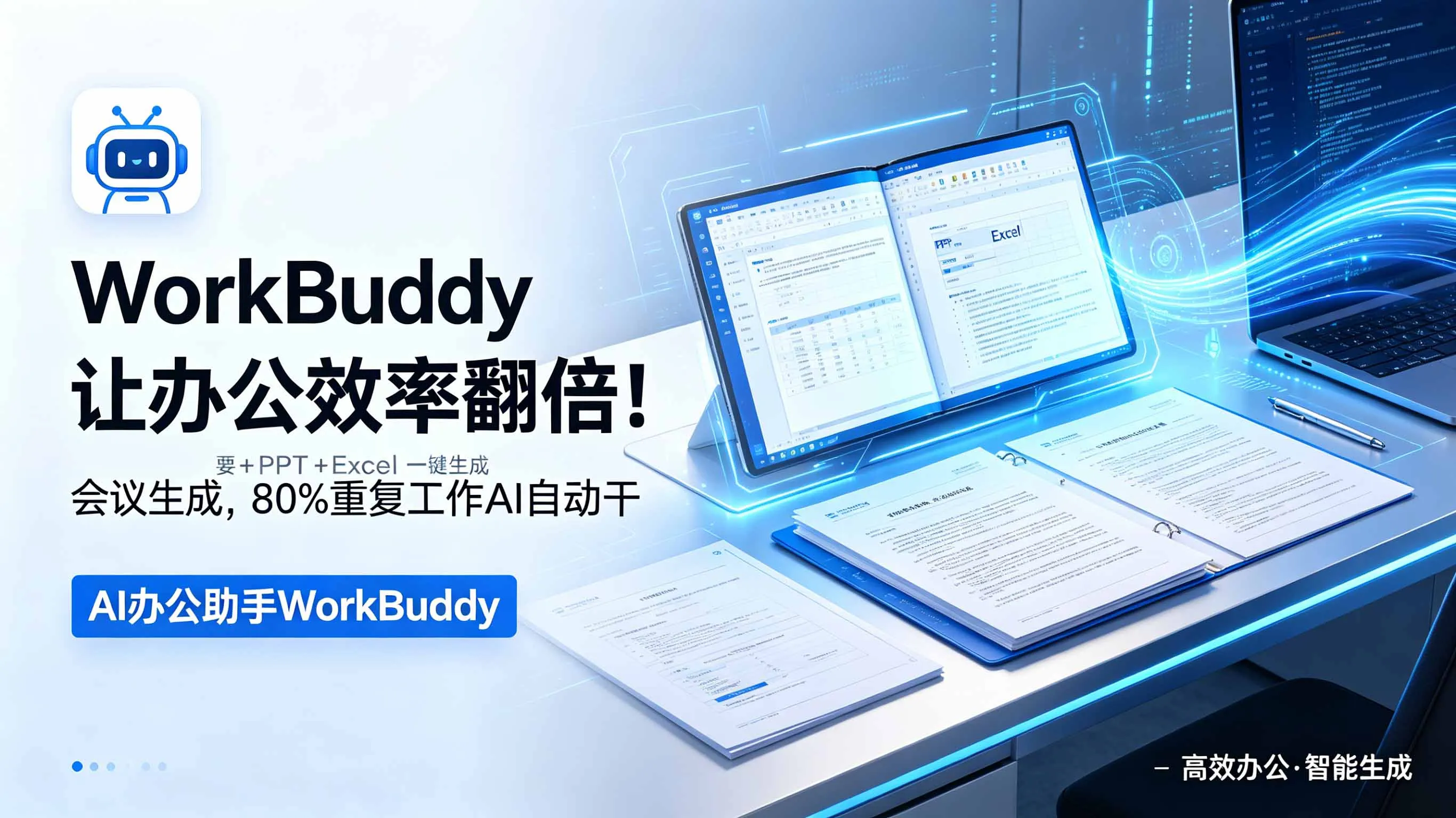 WorkBuddy让办公效率翻倍！会议纪要+PPT+Excel一键生成，80%重复工作AI自动干-续财库