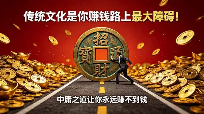 付费文章：传统文化是你赚钱路上最大障碍！中庸之道让你永远赚不到钱-续财库