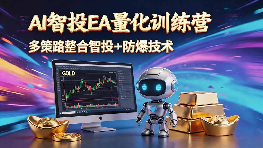 AI智投EA量化运营技术，自动化黄金操盘技术，小白也可以轻松上手日入1000+-续财库