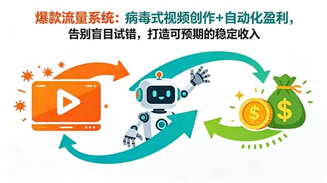 爆款流量系统:病毒式视频创作+自动化盈利,告别盲目试错,打造可预期的稳定收入-续财库
