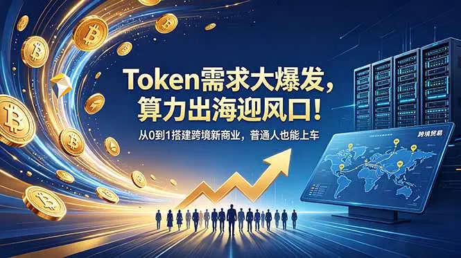 Token需求大爆发，算力出海迎风口！从0到1搭建跨境新商业，普通人也能上车-续财库