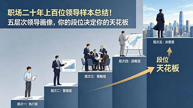 付费文章:职场二十年上百位领导样本总结!五层次领导画像,你的段位决定你的天花板-续财库