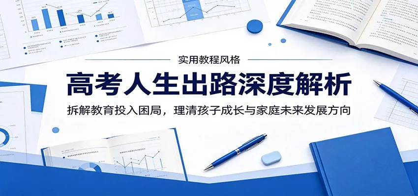 高考人生出路深度解析：拆解教育投入困局，理清孩子成长与家庭未来发展方向-续财库
