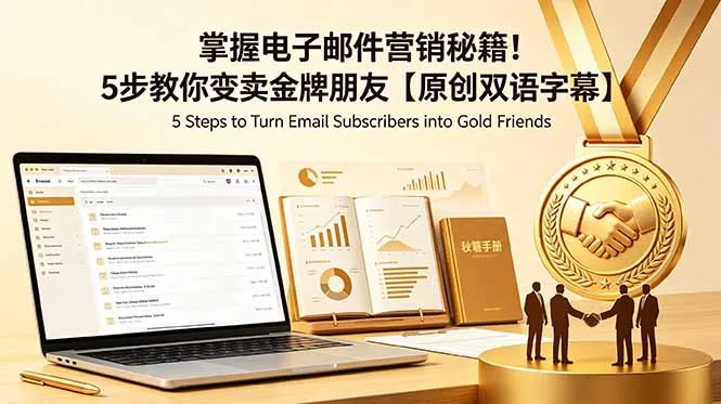 掌握电子邮件营销秘籍!5步教你变卖金牌朋友【原创双语字幕】-续财库