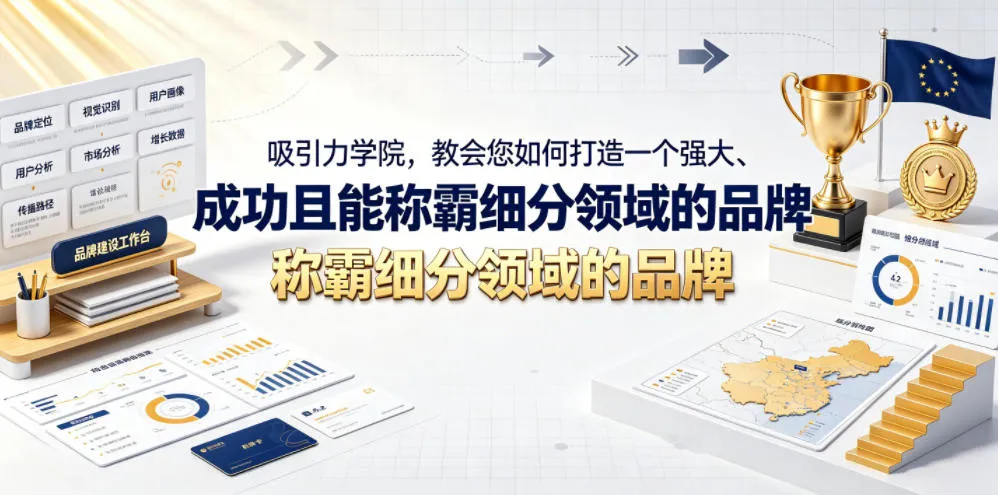 吸引力学院，教会您如何打造一个强大、成功且能称霸细分领域的品牌！【原创双语字幕】-续财库