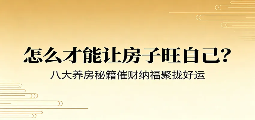 付费文章《怎么才能让房子旺自己？》八大养房秘籍催财纳福聚拢好运-续财库