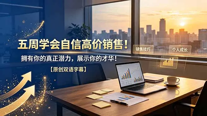五周学会自信高价销售!拥有你的真正潜力,展示你的才华!【原创双语字幕】-续财库
