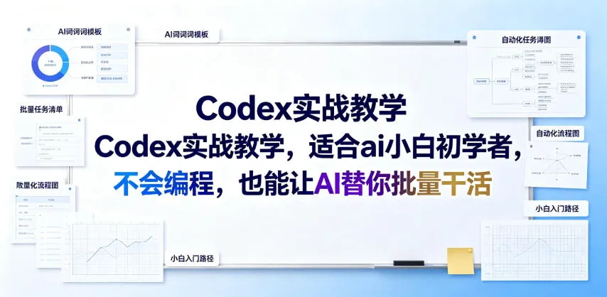 Codex实战教学，适合ai小白初学者，不会编程，也能让AI替你批量干活-续财库