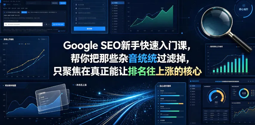 Google SEO新手快速入门课，帮你把那些杂音统统过滤掉，只聚焦在真正能让排名往上涨的核心动作【原创双语字幕】-续财库