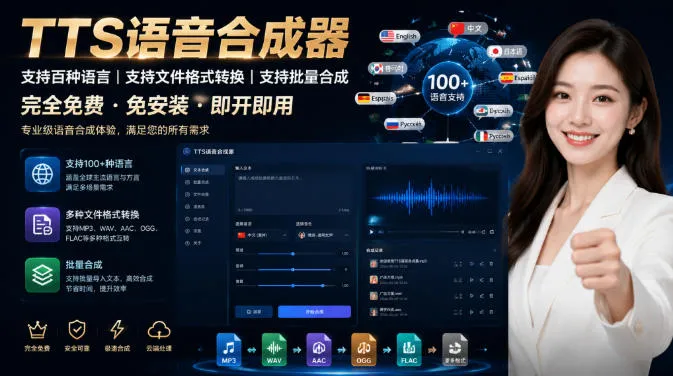 最新TTS配音，支持批量，支持文件格式转换，功能超多-续财库