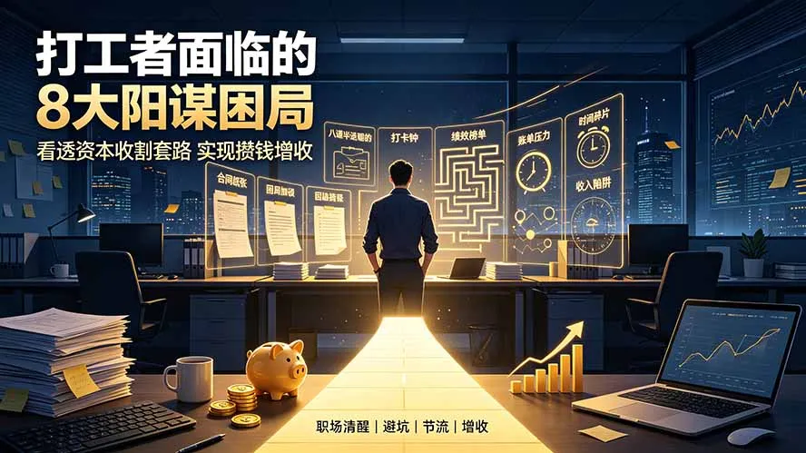 付费文章：打工者面临的8大阳谋困局，看透资本收割套路实现攒钱增收-续财库