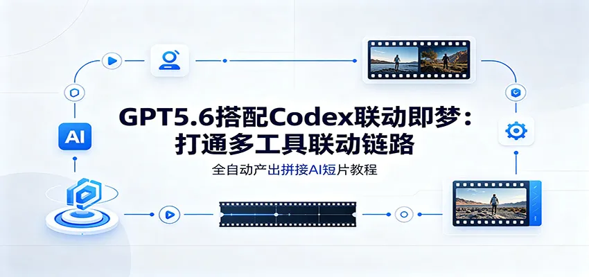 GPT5.6搭配Codex联动即梦：打通多工具联动链路，全自动产出拼接AI短片教程-续财库