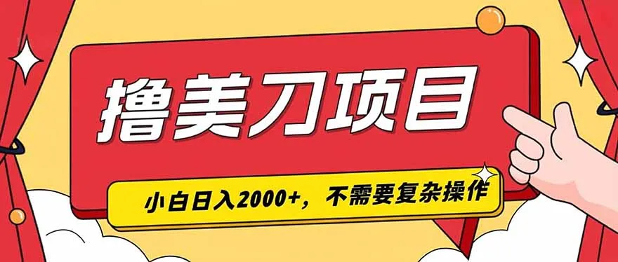 撸美刀，单日收入2000+，小白可做-续财库