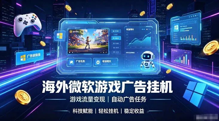 海外游戏广告自动挂G，轻资产海外副业风口，单设备稳定产出500+【揭秘】-续财库