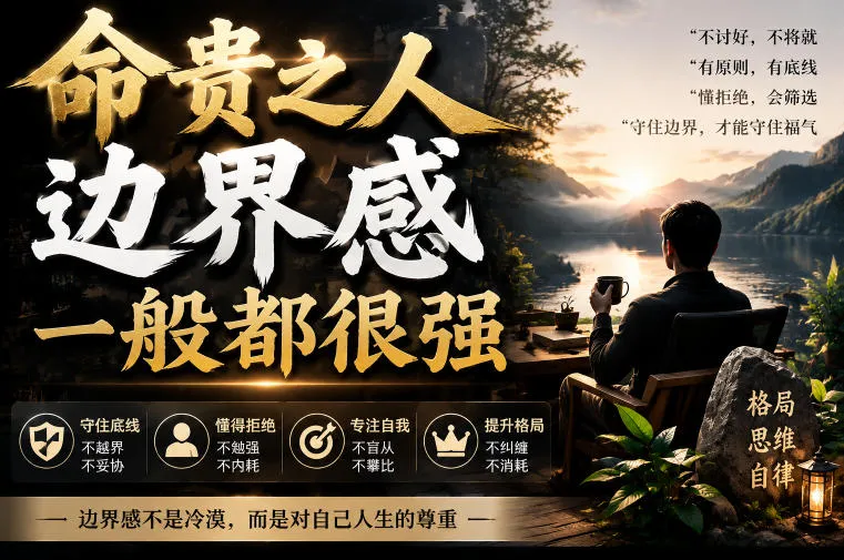 付费文章：命贵之人，边界感一般都很强-续财库
