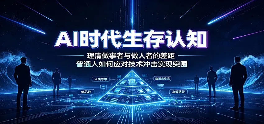 AI时代生存认知:理清做事者与做人者的差距,普通人如何应对技术冲击实现突围-续财库